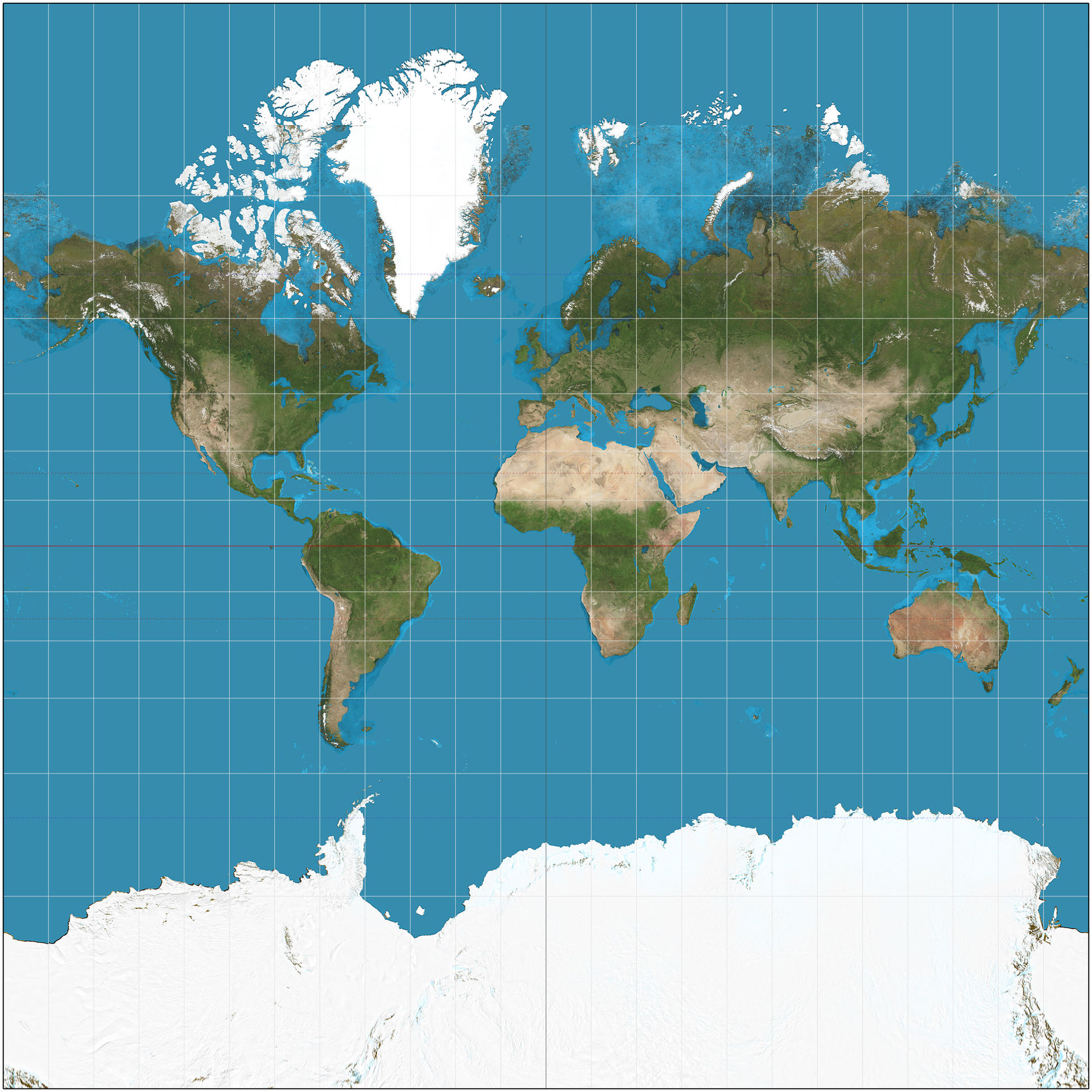 map of the earth